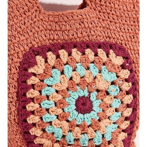 Momo for Free People Pink Crochet Cali Clutch Bag - Picture 3 of 15
